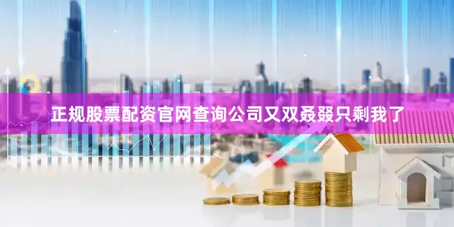 正规股票配资官网查询公司又双叒叕只剩我了
